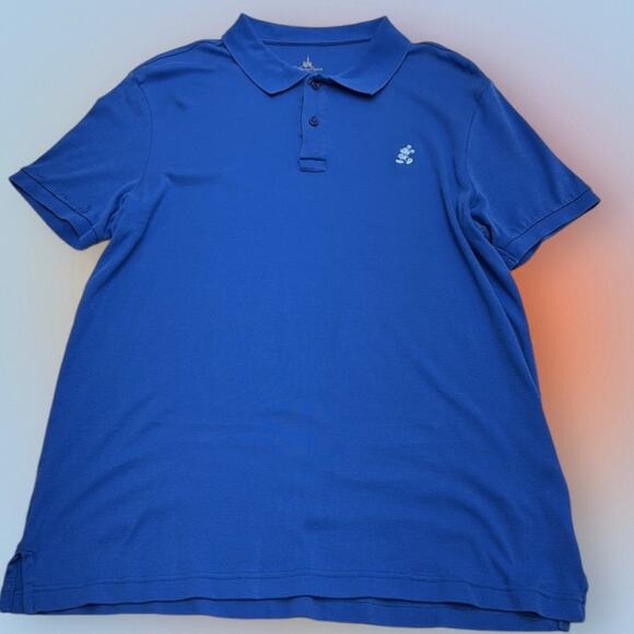 DISNEY Mickey Mouse Women’s Large Royal Blue Polo Shirt - Picture 2 of 3